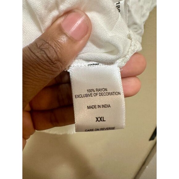 New York & Comp XXL Embroidered Floral Peasant Top Off‎ Shoulder Bohemian Blouse - Picture 2 of 5